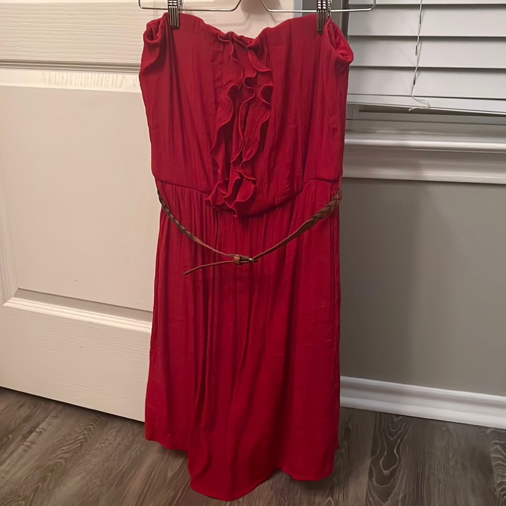 Maurice’s Red Strapless Dress